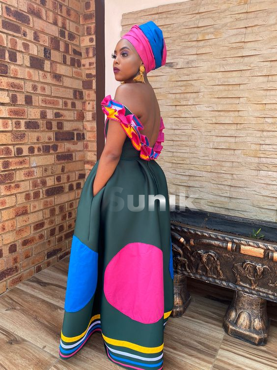 Colourful Pedi tradtional dress 2021