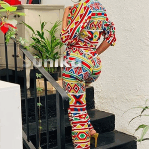 Ndebele Print Outfit with Pants Ndebele Print Outfit with Pants