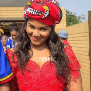 Red Swati Wedding Dress