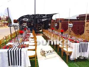 Xhosa Decor with a touvc of red by MBK Weddings and EventsDecor