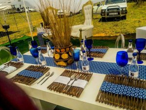 Perfect Bridal Blue Shweshwe Decor