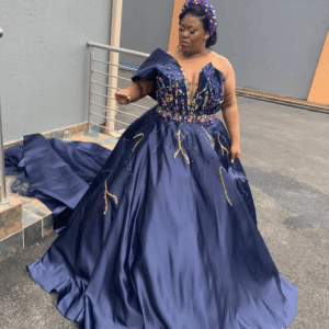 Beautiful Plus Size Pedi Traditional Wedding Dress by Nim Couture