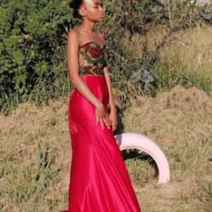 Strapless Ndebele Traditional Wedding Dress By Reina exclusiv