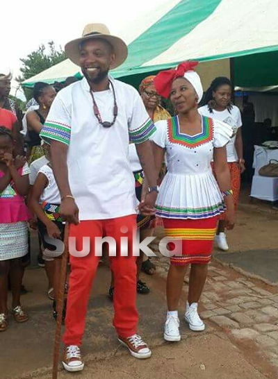 Simple SePedi attire for couples