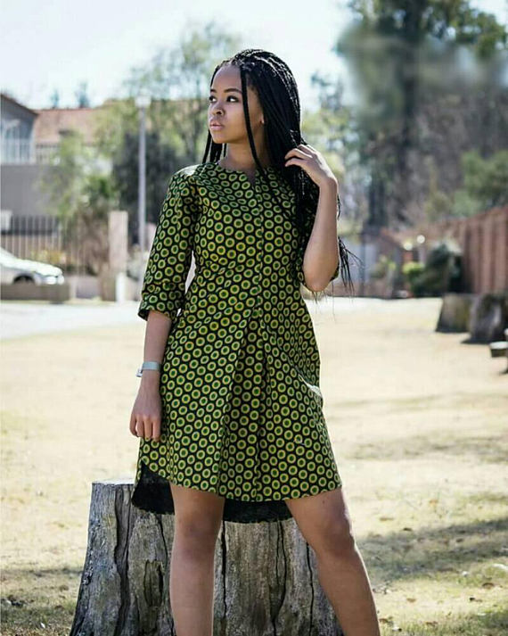 Shweshwe Shirt Dress By Majoress