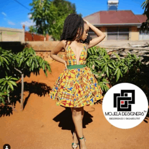 Ndebele Print Dress by Mojela Designers Ndebele Print Dress by Mojela Designers