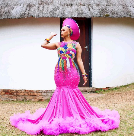 Traditional Wedding Dress by Bayanda Khathini