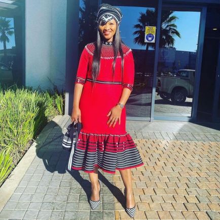 Red Xhosa Traditional Dresses