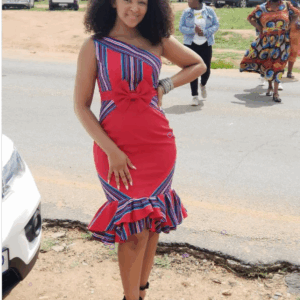 Beautiful Venda Dress with front bow Beautiful Venda Dress with front bow
