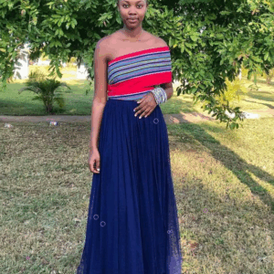 Blue Soft Tulle Venda Dress Blue Soft Tulle Venda Dress