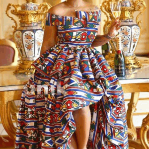 Hi Low Ndebele Dress Hi Low Ndebele Dress