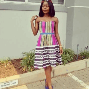 Pink Venda Dress stripes Pink Venda Dress stripes