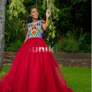 Red Traditional Wedding Dress