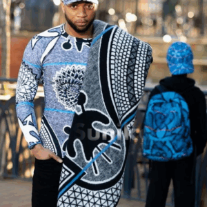 Sotho Traditional Attire for men matching blanket