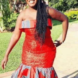 Stylish Red Venda Dress Stylish Red Venda Dress