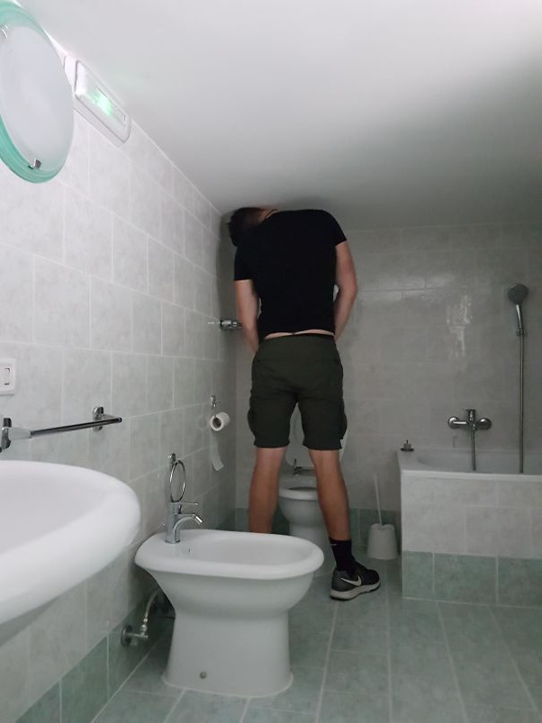 Too tall for the bathroom