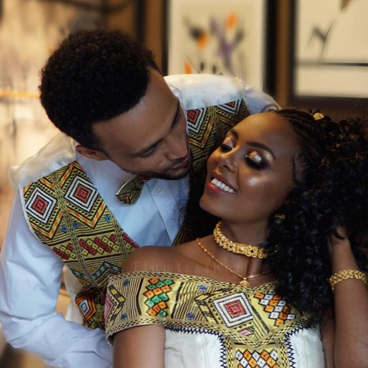 Ethiopian Traditional Clothes for Couples