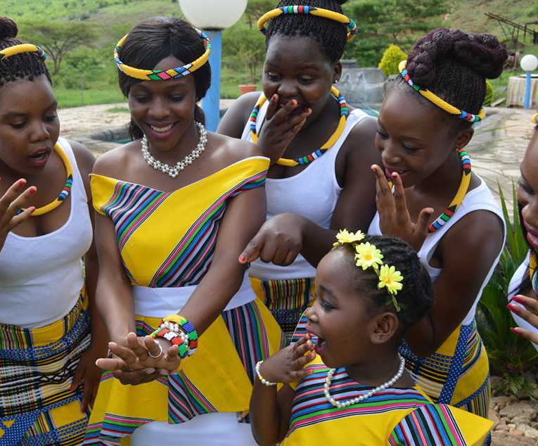 Yellow Venda Wedding Dress