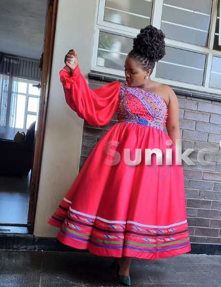 1 Sleeve Venda Dress beaded