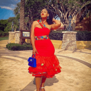 4 step Tsonga Dress with Tulle