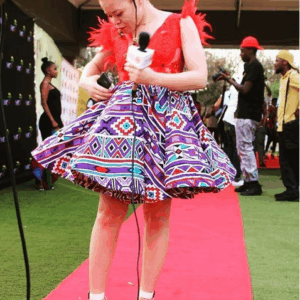 Flared Ndebele Print Dress Flared Ndebele Print Dress