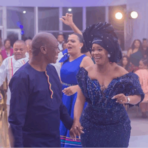 Blue Pedi Traditional Wedding Attire for couple