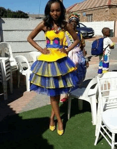 Lovely Tsonga dress with tulle