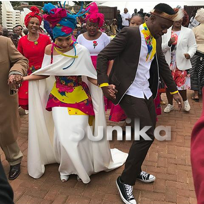 Tsonga Long Drop Shoulder Shawl Tsonga Traditional Wedding Attire