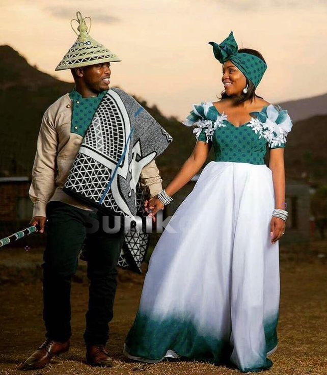 Matching Sotho Attire for Couples