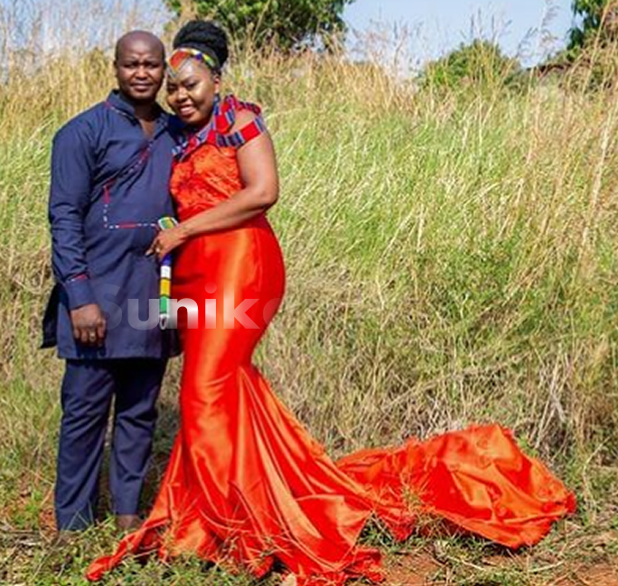 Venda Orange Traditional Venda Attire for couples