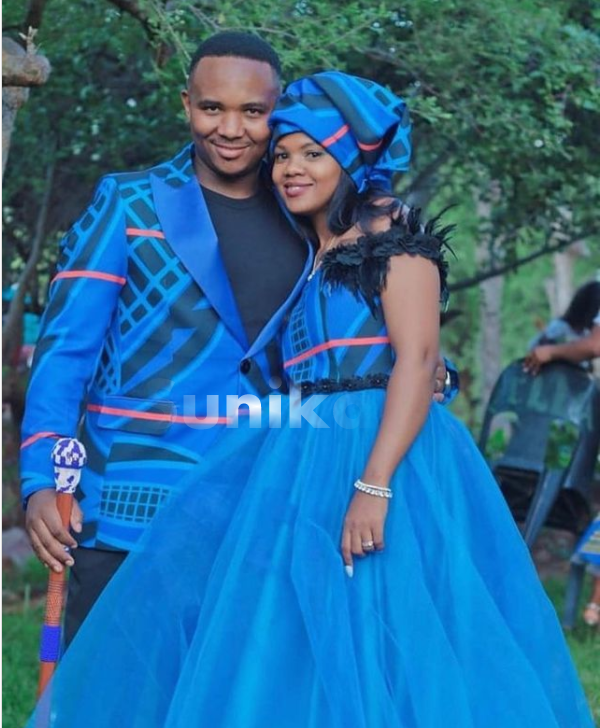 Sotho Wedding Attire blanket design