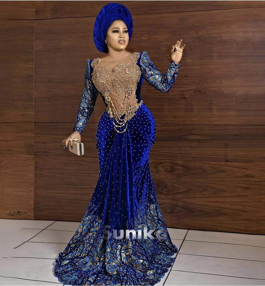 Royal Blue Aso Ebi