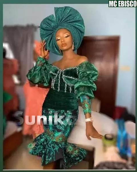 Emerald Green Aso Ebi