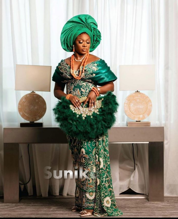 Emerald Green Aso Ebi