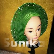 Lime Green Gele