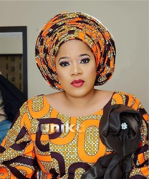 Orange and Black Aso Ebi