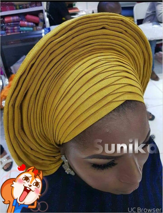 Gold Nigerian Gele