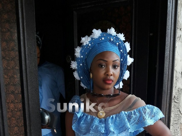 Light Blue Fancy Gele