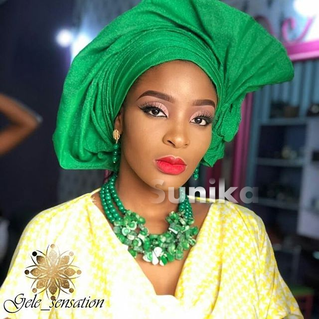 Light Green African Headwrap