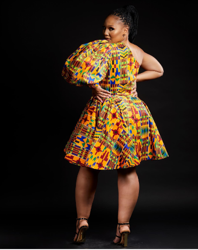 1 sleeve Ndebele dress by Khosi Nkosi