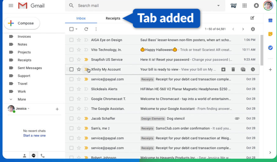 Tabbed Inbox