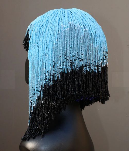 Beaded Wig Headress