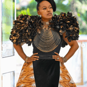 Sindi Dlathu in beautiful Antherline Couture Design Sindi Dlathu in beautiful Antherline Couture Design