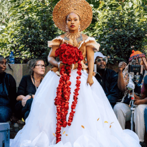Sindi Dlatu in Beautiful Zulu Traditional Wedding Gown