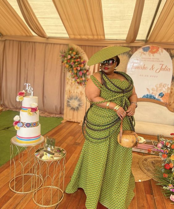 Shweshwe Dresses for Mother of the Bride