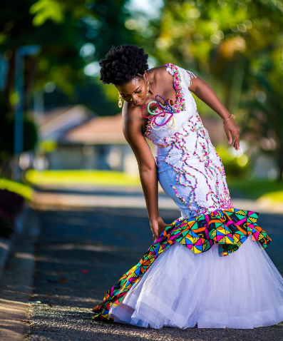 Beaded Traditional African Wedding Dress By Celiwe Mabika