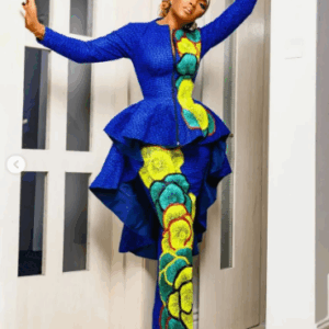 Beautiful 2 pce Peplum African Print Outfit