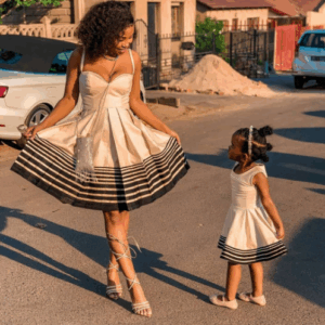 Modern Xhosa Dress Short and Flared
