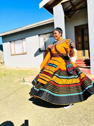 Colourful Flared Xhosa dress Durban