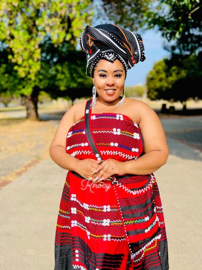 Plus Size Xhosa Attire wth Bag